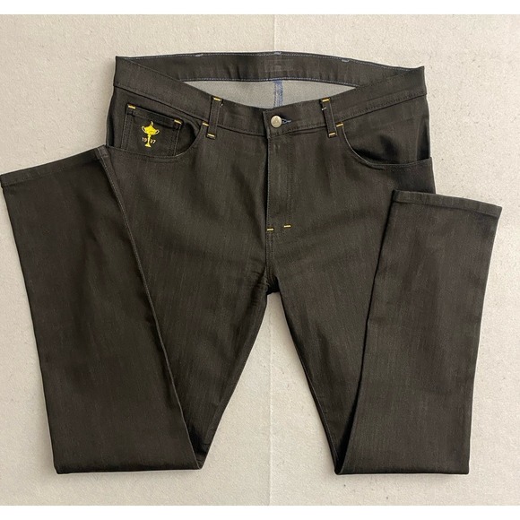 Tom James x Blue Delta x Ryder Cup Edition USA  Custom Jeans Men's 36x32 Black - Picture 5 of 15